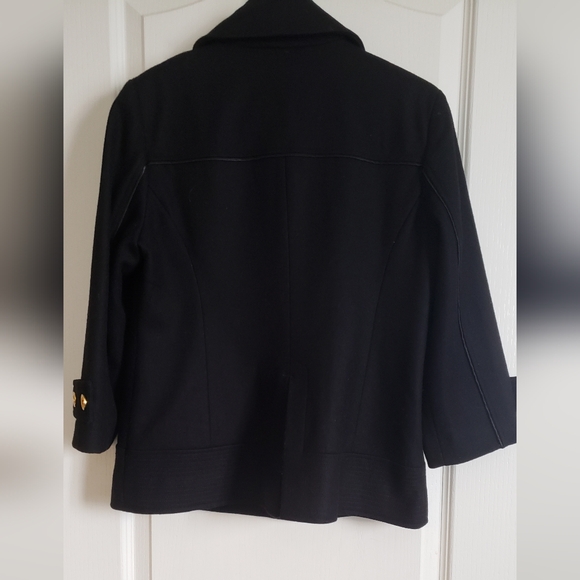 Guess Wool Black Coat Medium - Picture 3 of 6